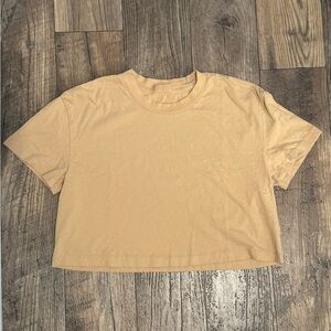 NUUDS Cropped Tee | Oat | Size Small